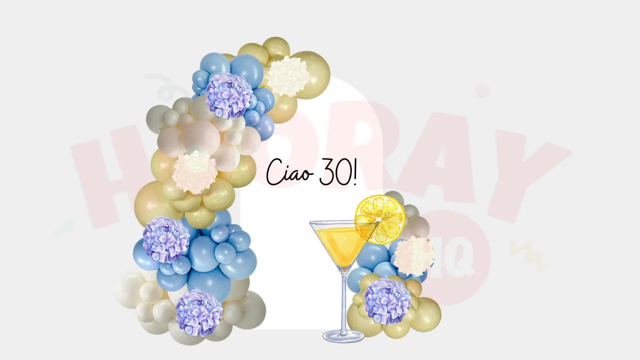 Package One with add-ons: florals and a cocktail cutout